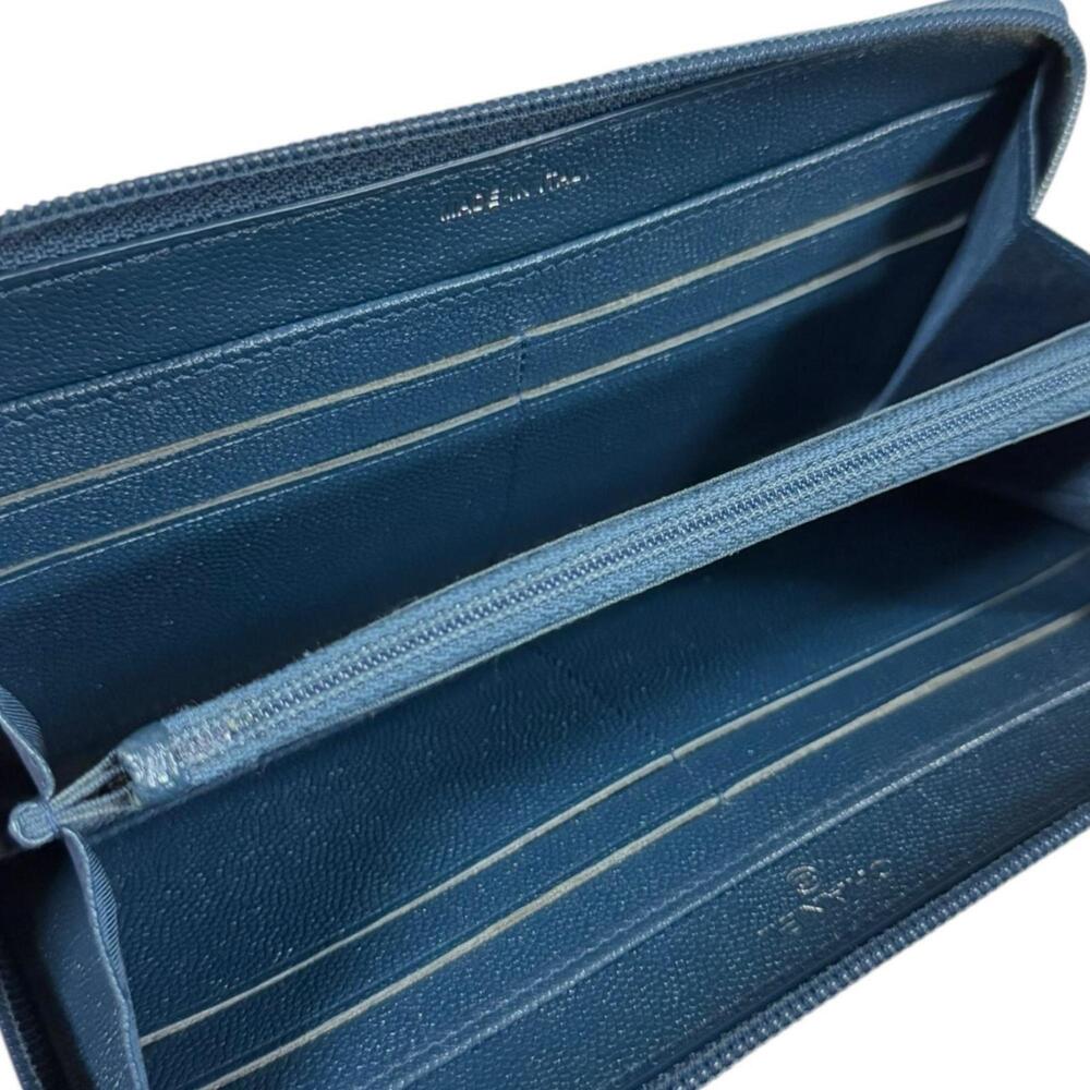CHANEL Blue Leather Wallet - Picture 8 of 12